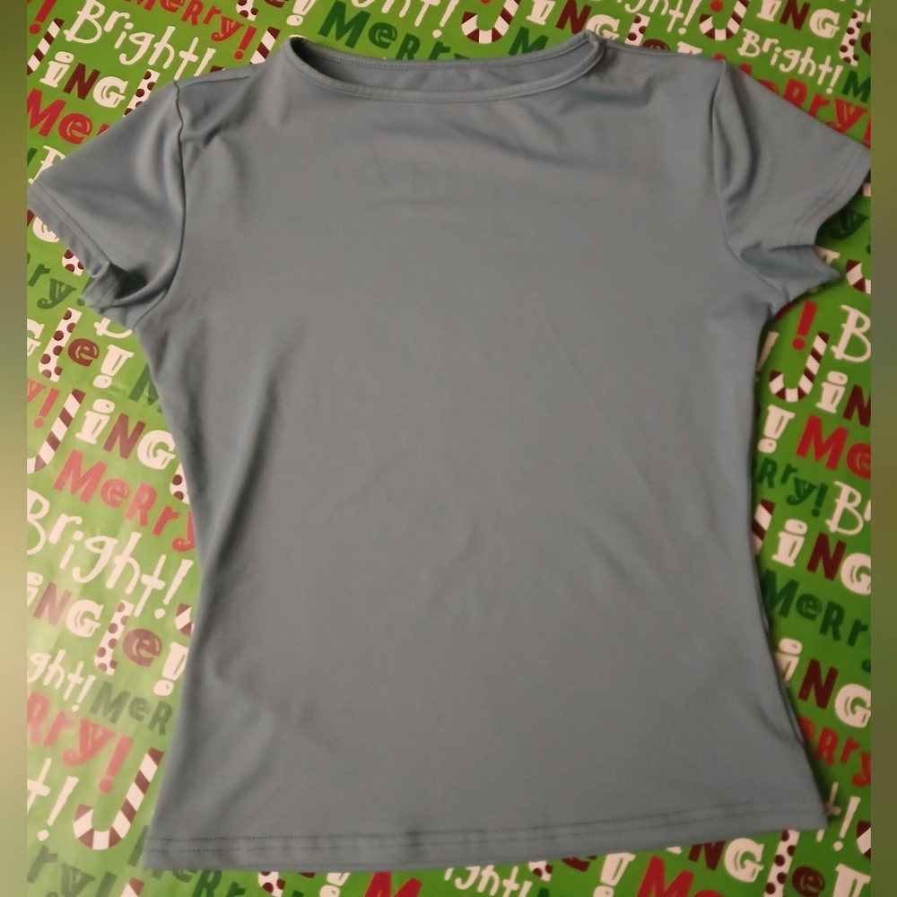Women's Short Sleeve Tee Blue Small EUC
